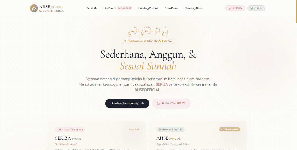 Beranda - Sederhana, Anggun, & Sesuai Sunnah